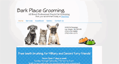 Desktop Screenshot of barkplacegrooming702.com